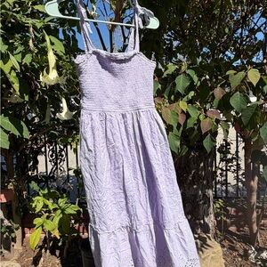 Lavender Sleeveless Kids Dress